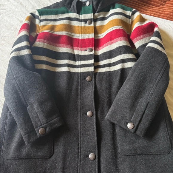 COPY - Pendleton New With Tags  Women's Camp Stripe Wool Parka - Picture 9 of 9